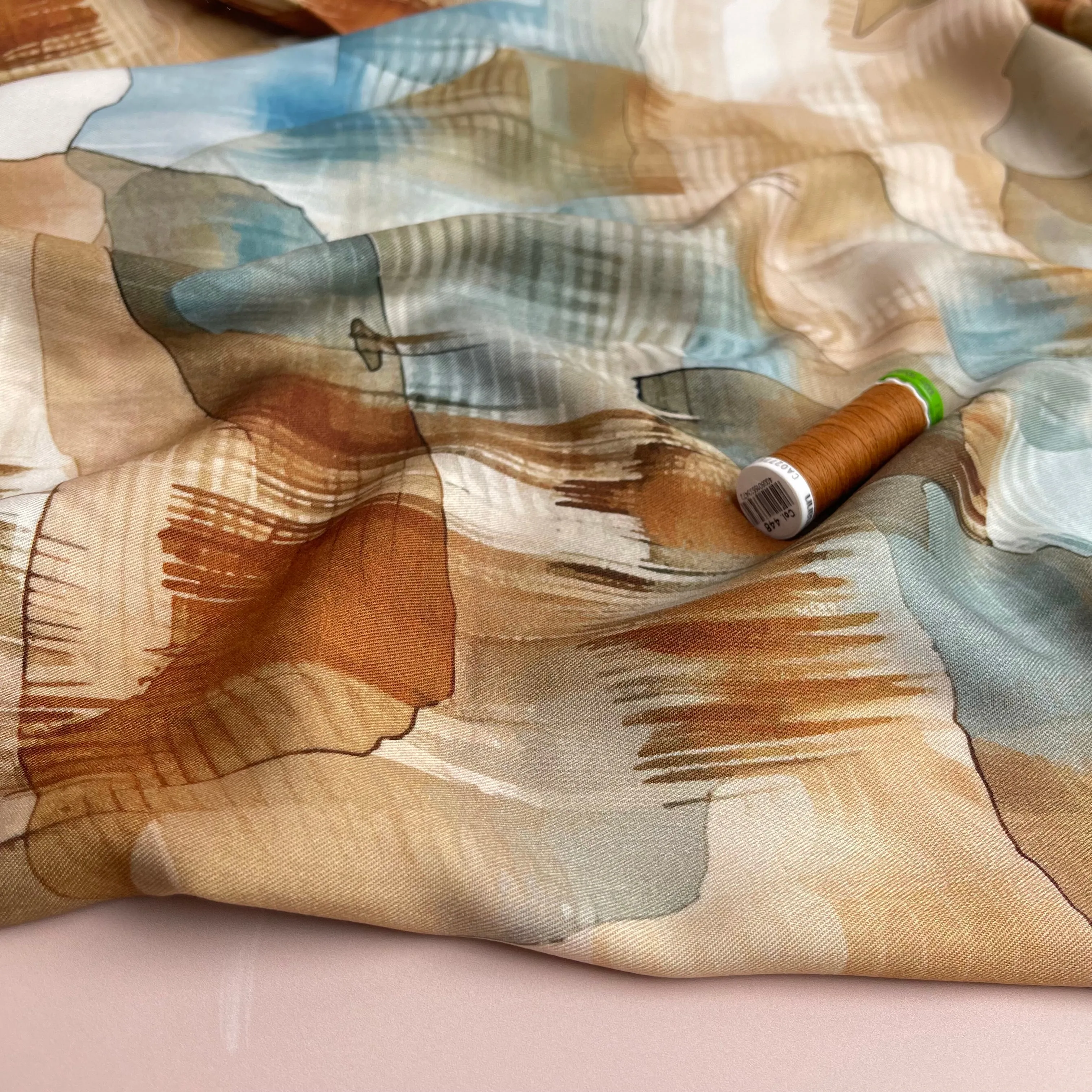 Light & Lush - Coastal Canvas Viscose Twill Fabric