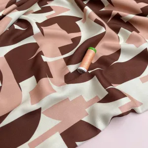 Light & Lush - Shapes Blush Viscose Twill Fabric