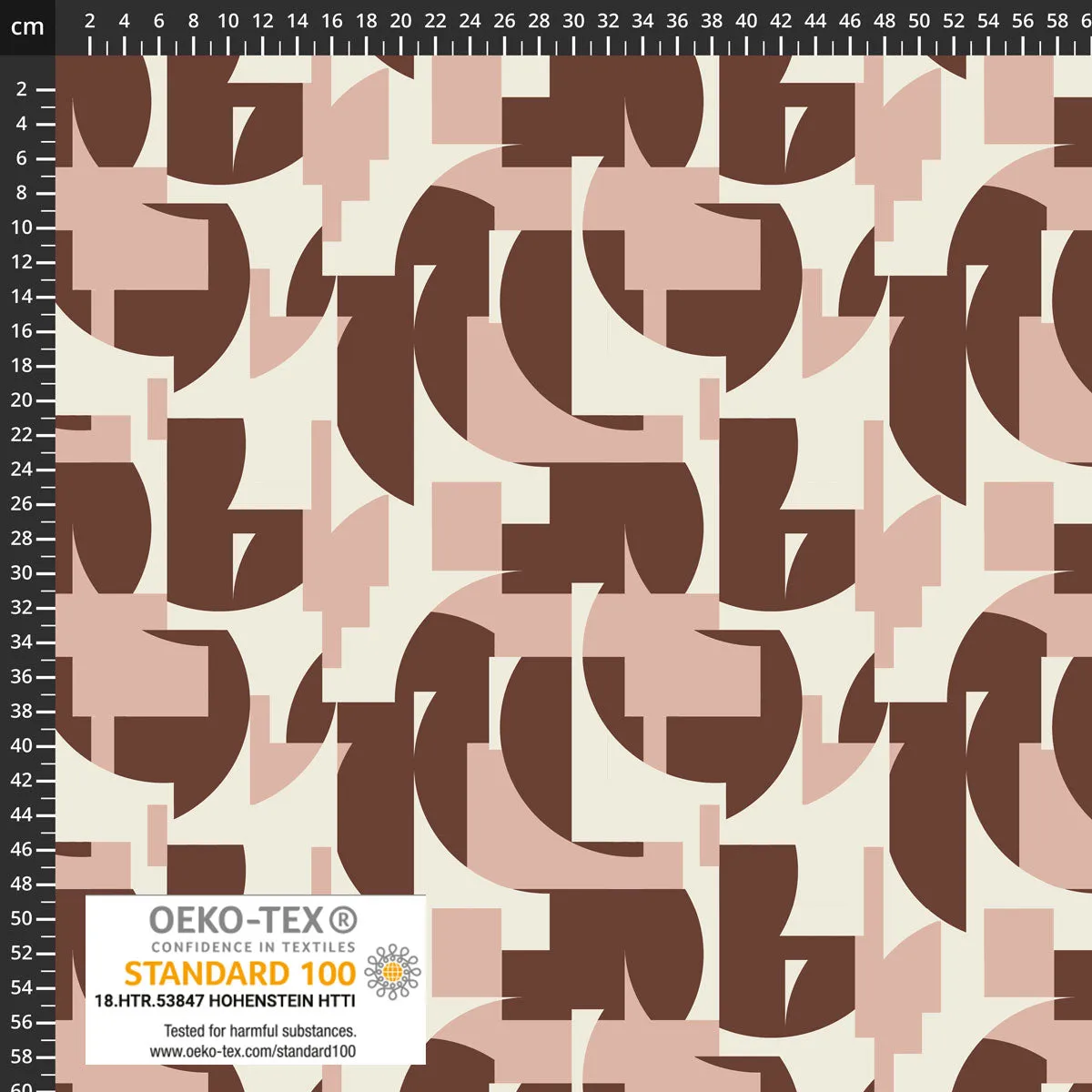 Light & Lush - Shapes Blush Viscose Twill Fabric