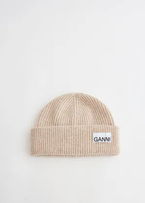 Light Structured Rib Knit Beanie