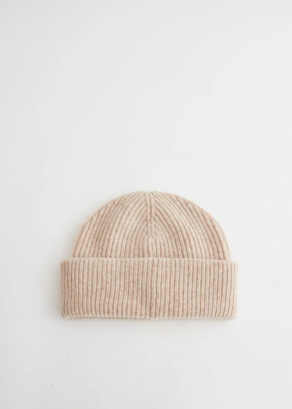 Light Structured Rib Knit Beanie