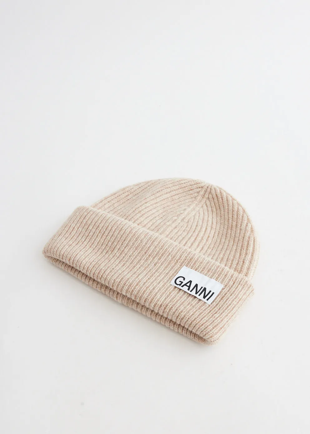 Light Structured Rib Knit Beanie