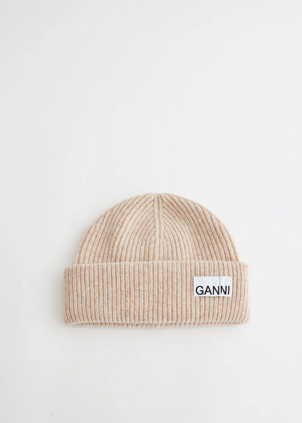 Light Structured Rib Knit Beanie