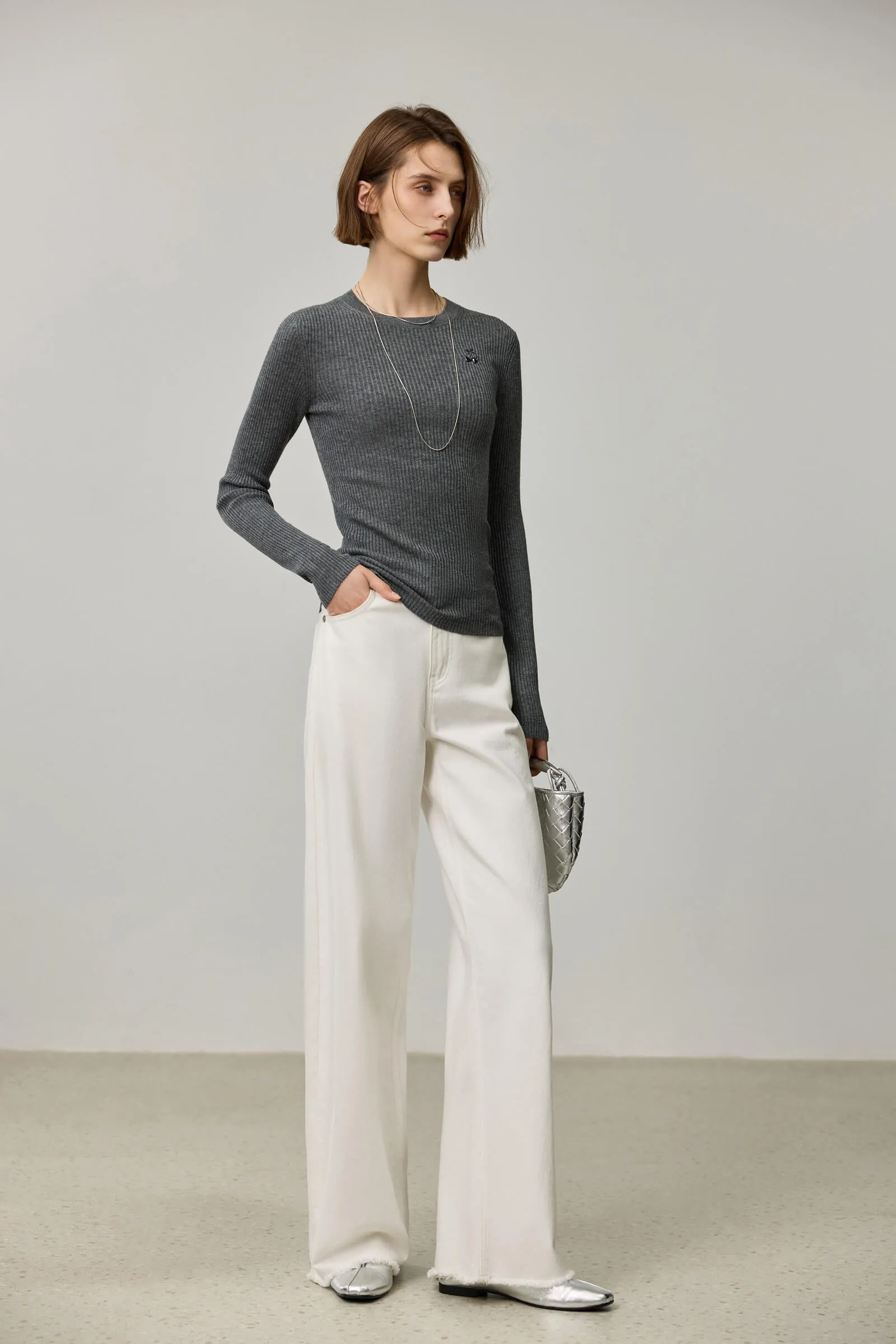 LILY Merino Wool Knit Sweater