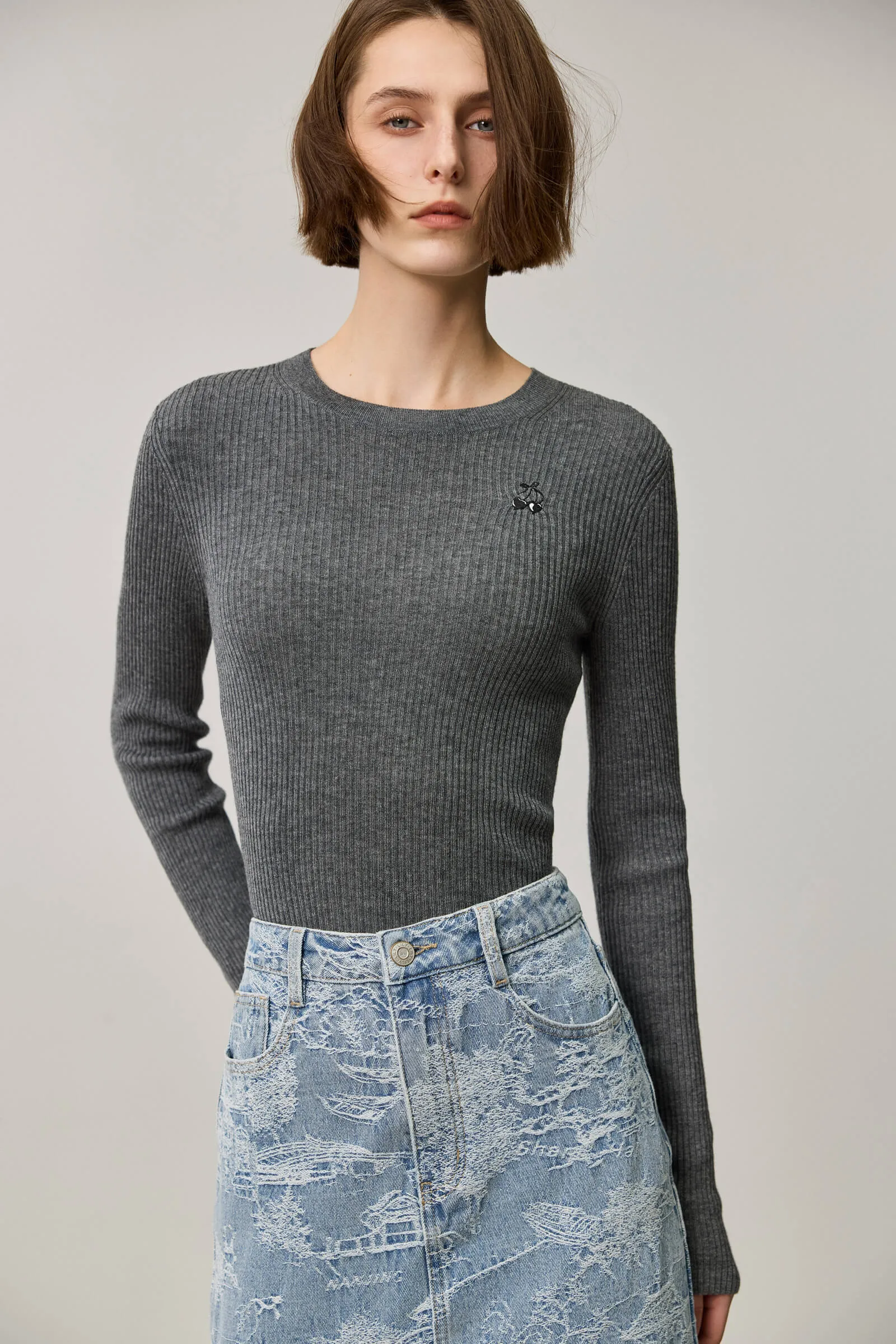 LILY Merino Wool Knit Sweater