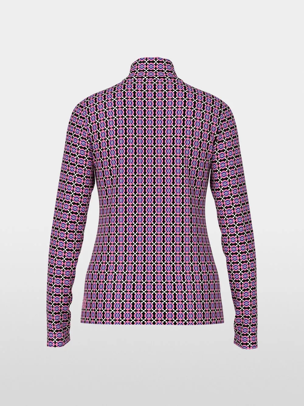 Lip Gloss Knitjag Print Polo Top