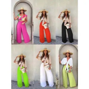 Loose Pleated High Waisted Pant