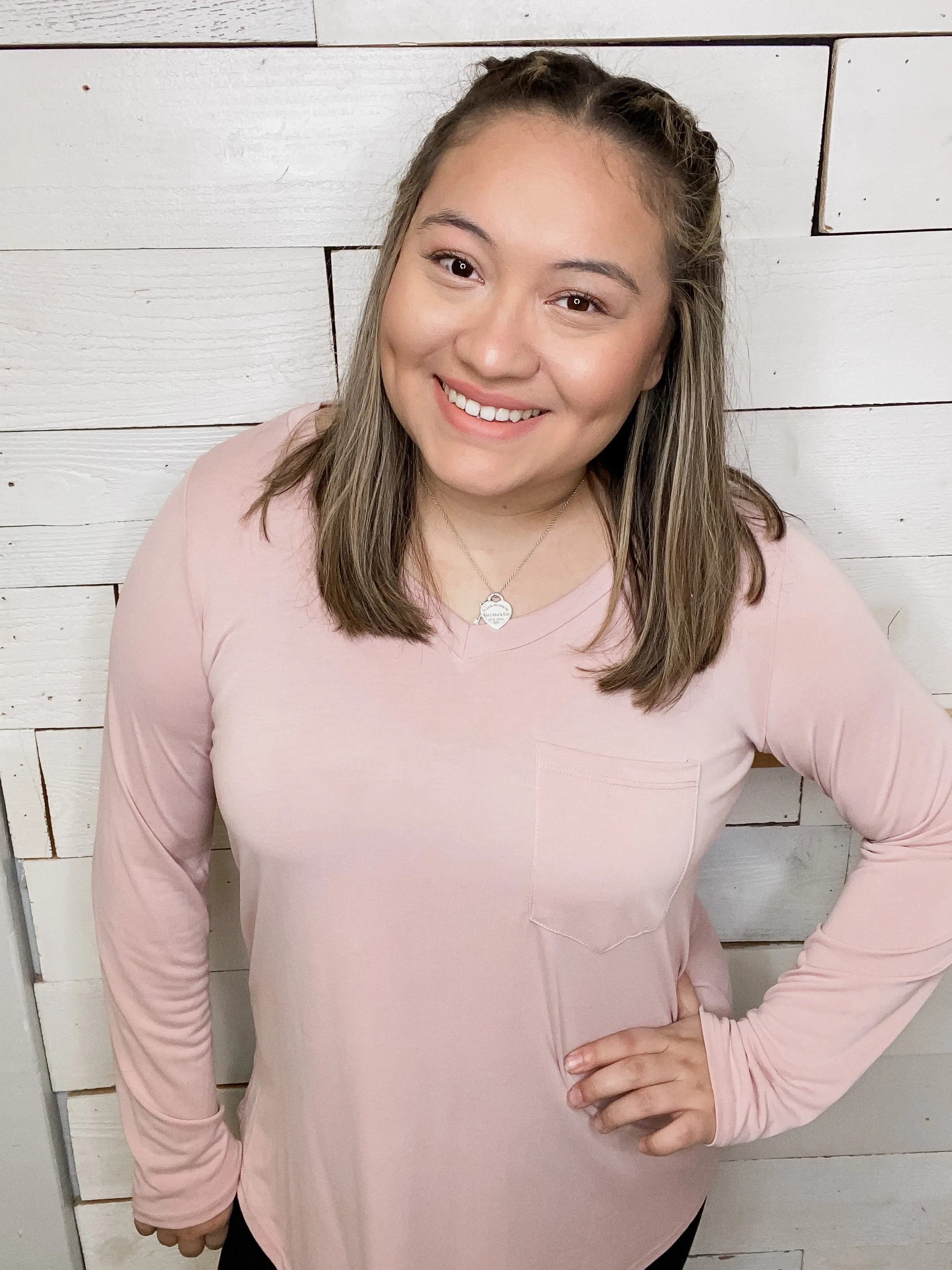 Mauve Modal V-Neck