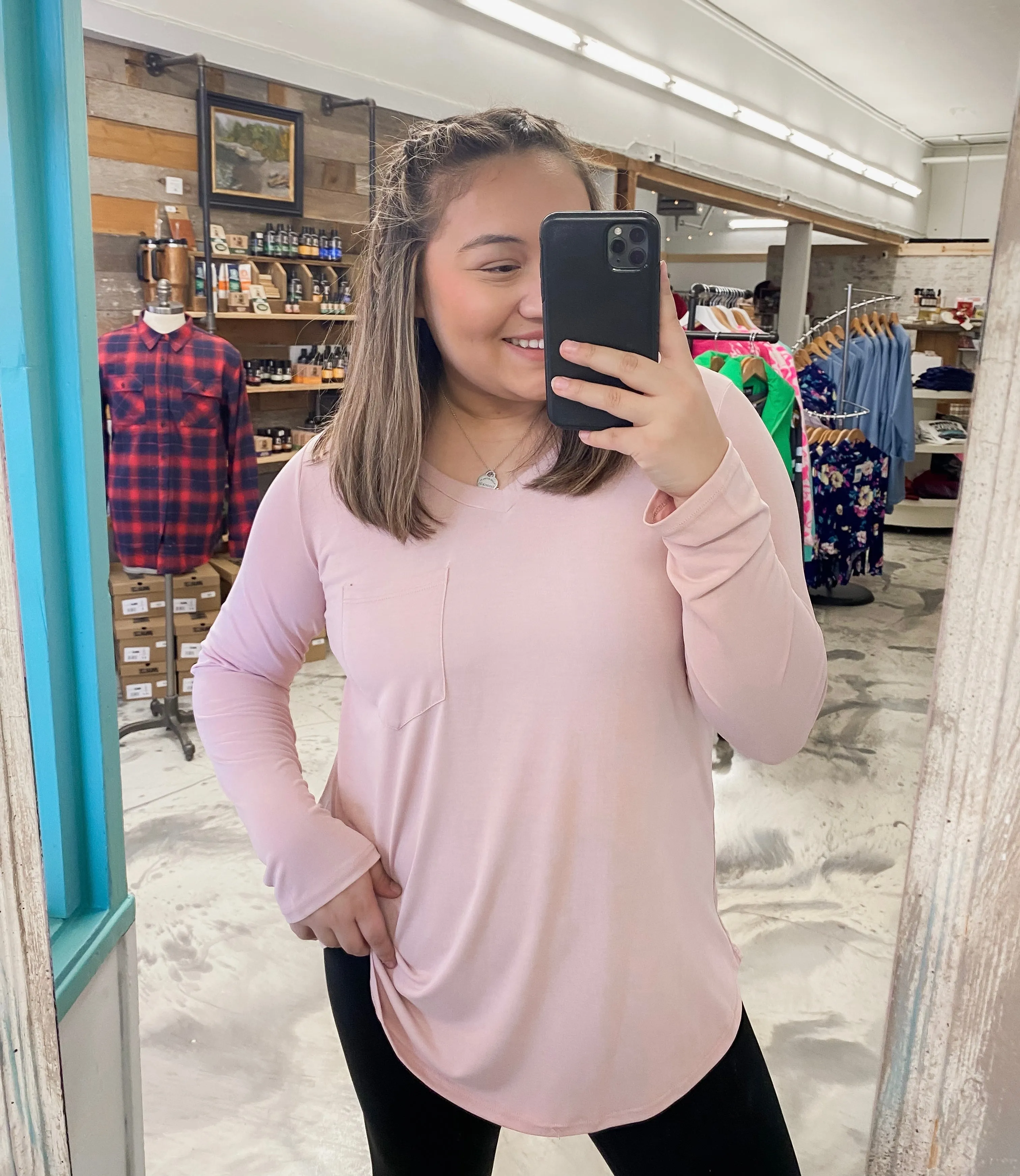 Mauve Modal V-Neck