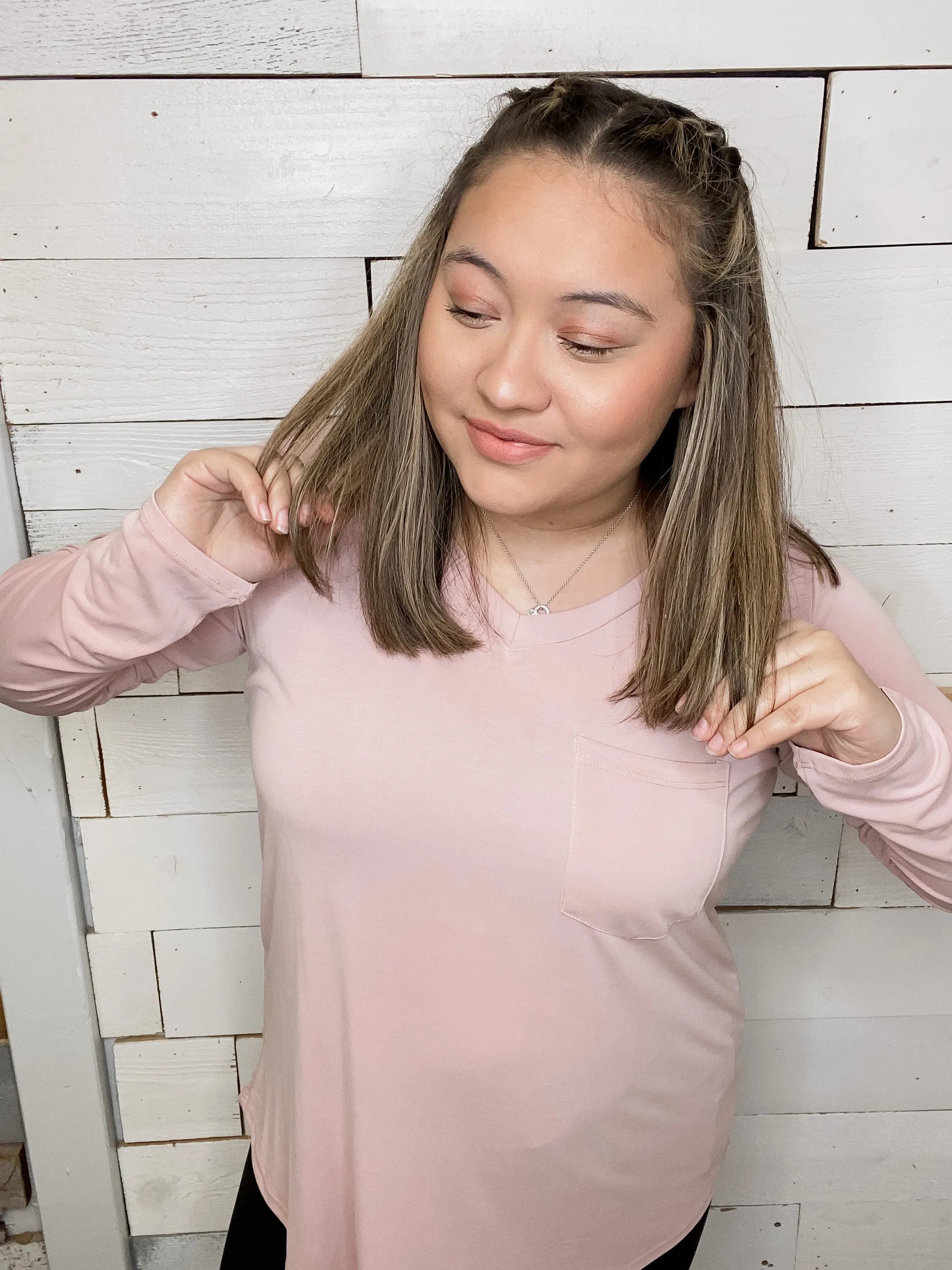 Mauve Modal V-Neck