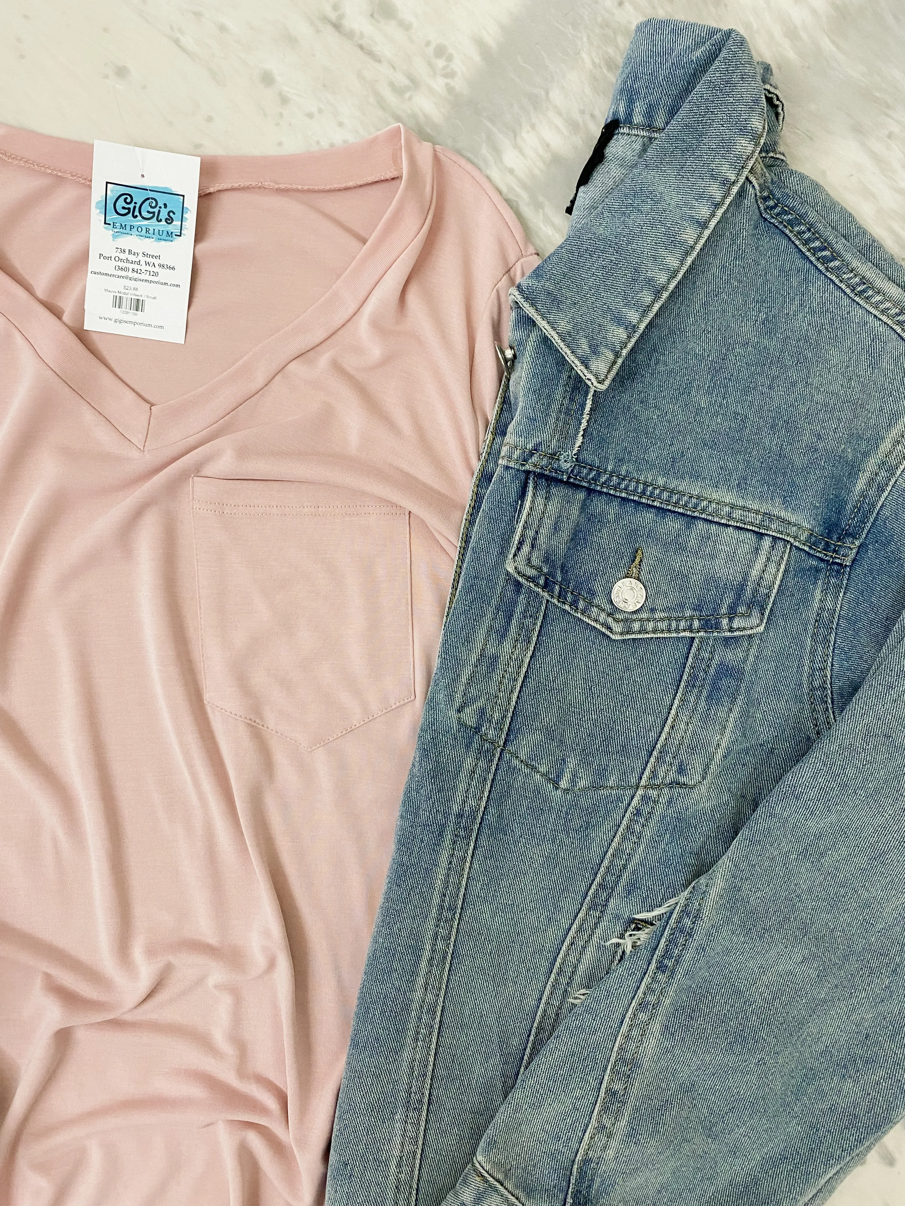 Mauve Modal V-Neck