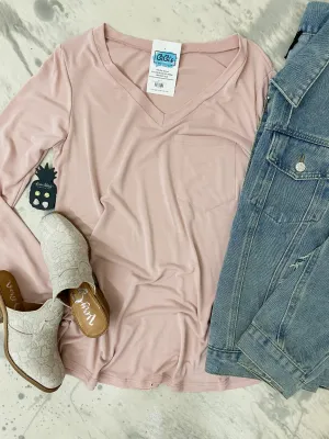 Mauve Modal V-Neck