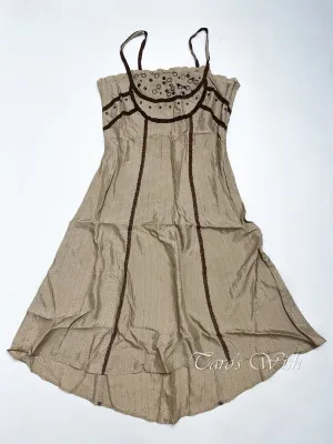   Medieval Structured Dress with Rivets Details