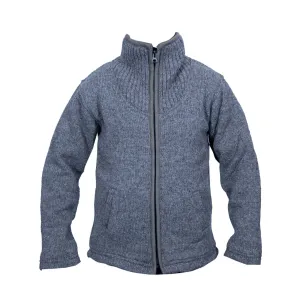 Men’s Stand Collar Solid Colour Wool Jacket, Stylish Winter Jackets for Men