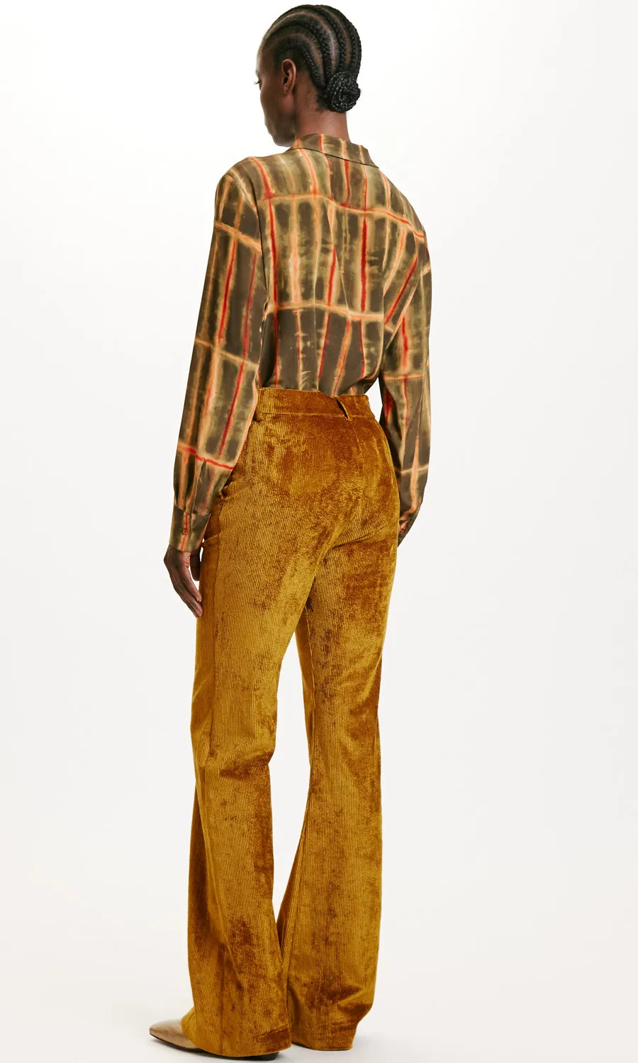 Momoni Satsuki Pants in Stretch Corduroy - Ginger