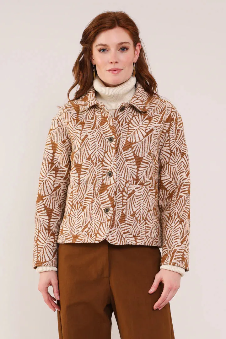 Nomads Cotton Handloom Jacket - Tawny