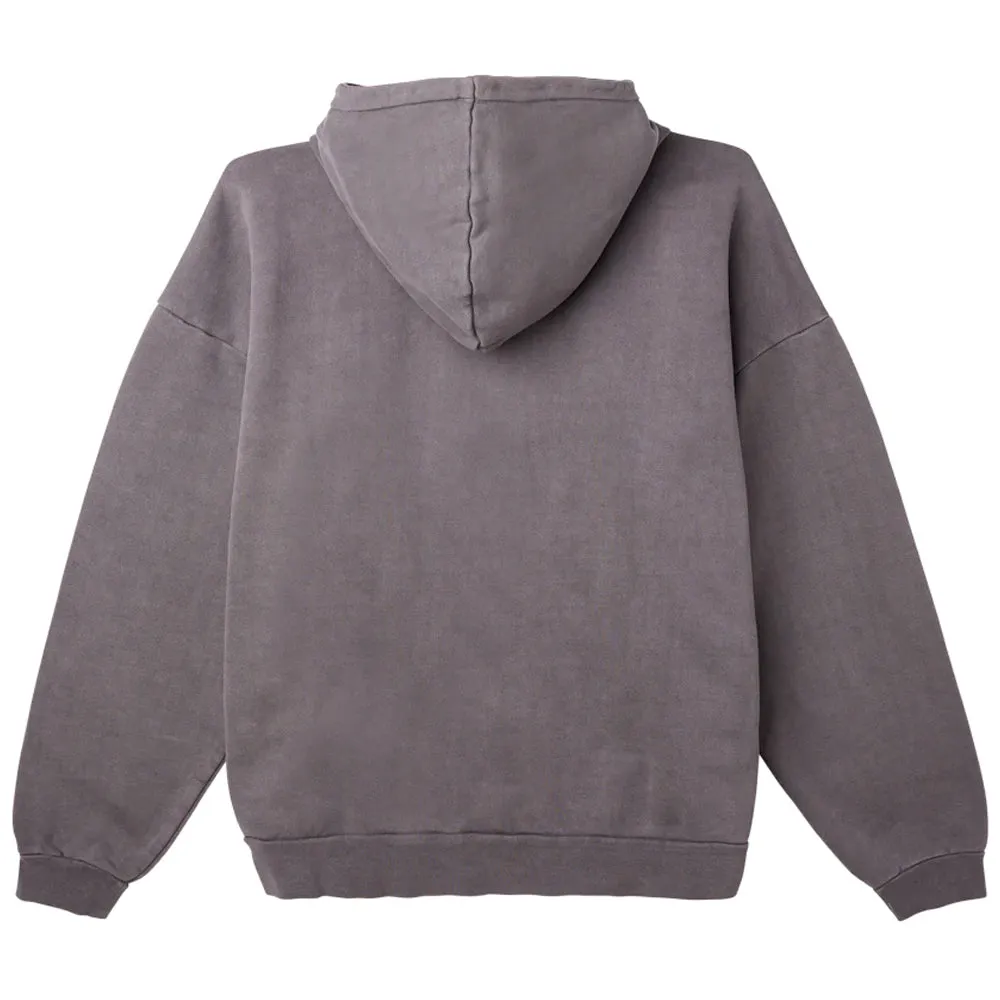 OBEY LOWERCASE PULLOVER PIGMENT HOOD // PIGMENT DIGITAL BLACK