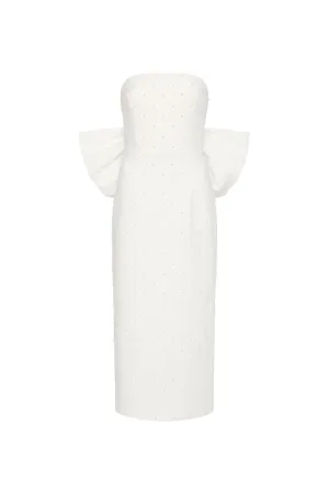 Perle Bow Midi Dress