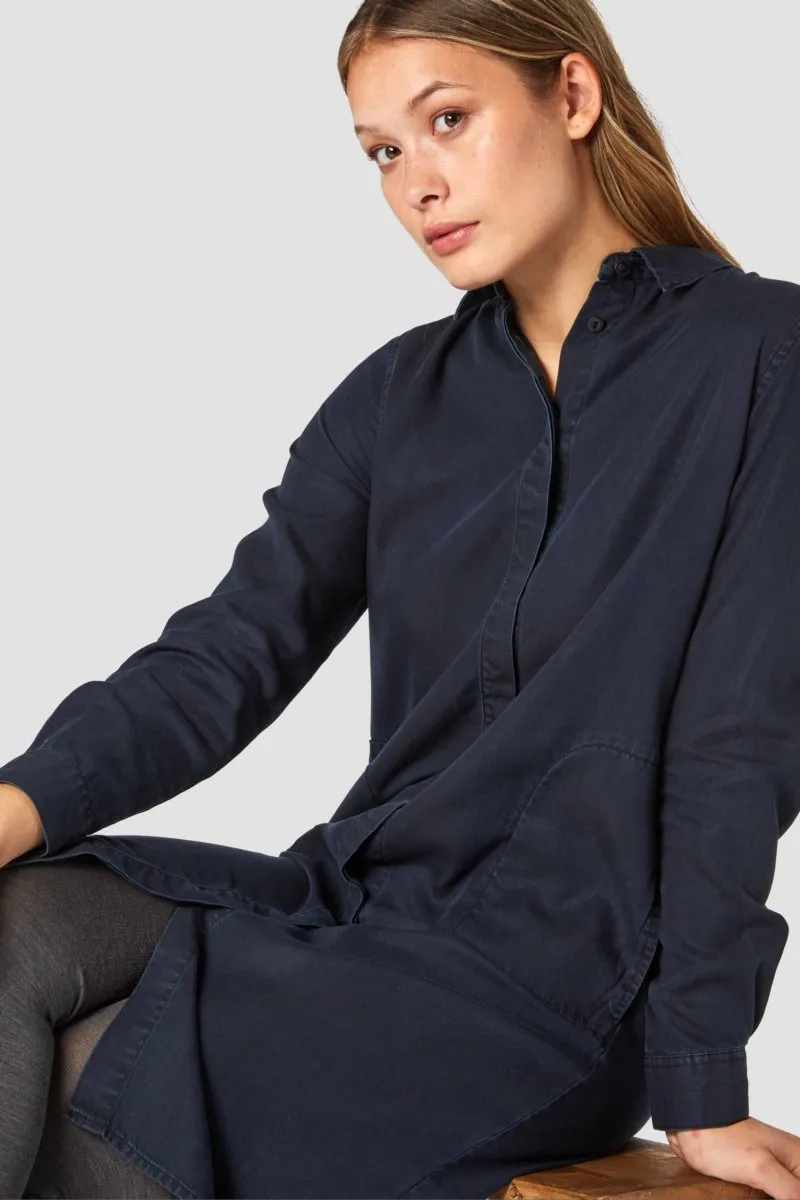 Priscilla Dress | Blue Black
