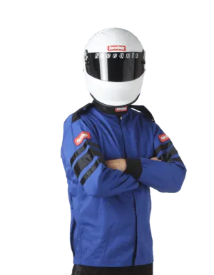 RaceQuip Single Layer Fire Suit Jacket - Blue - Large - 111025