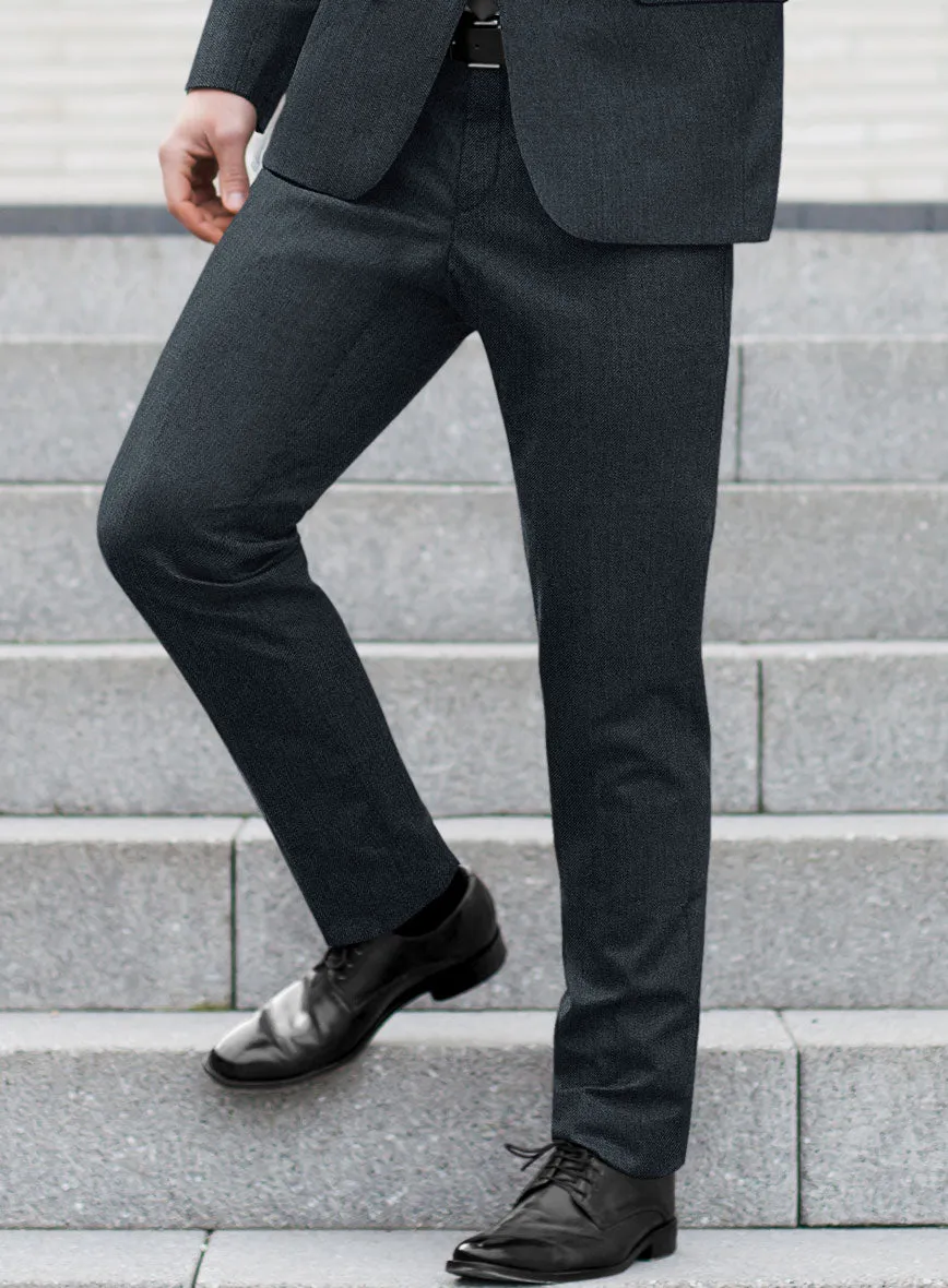 Reda Flexo Cosmic Blue Wool Pants