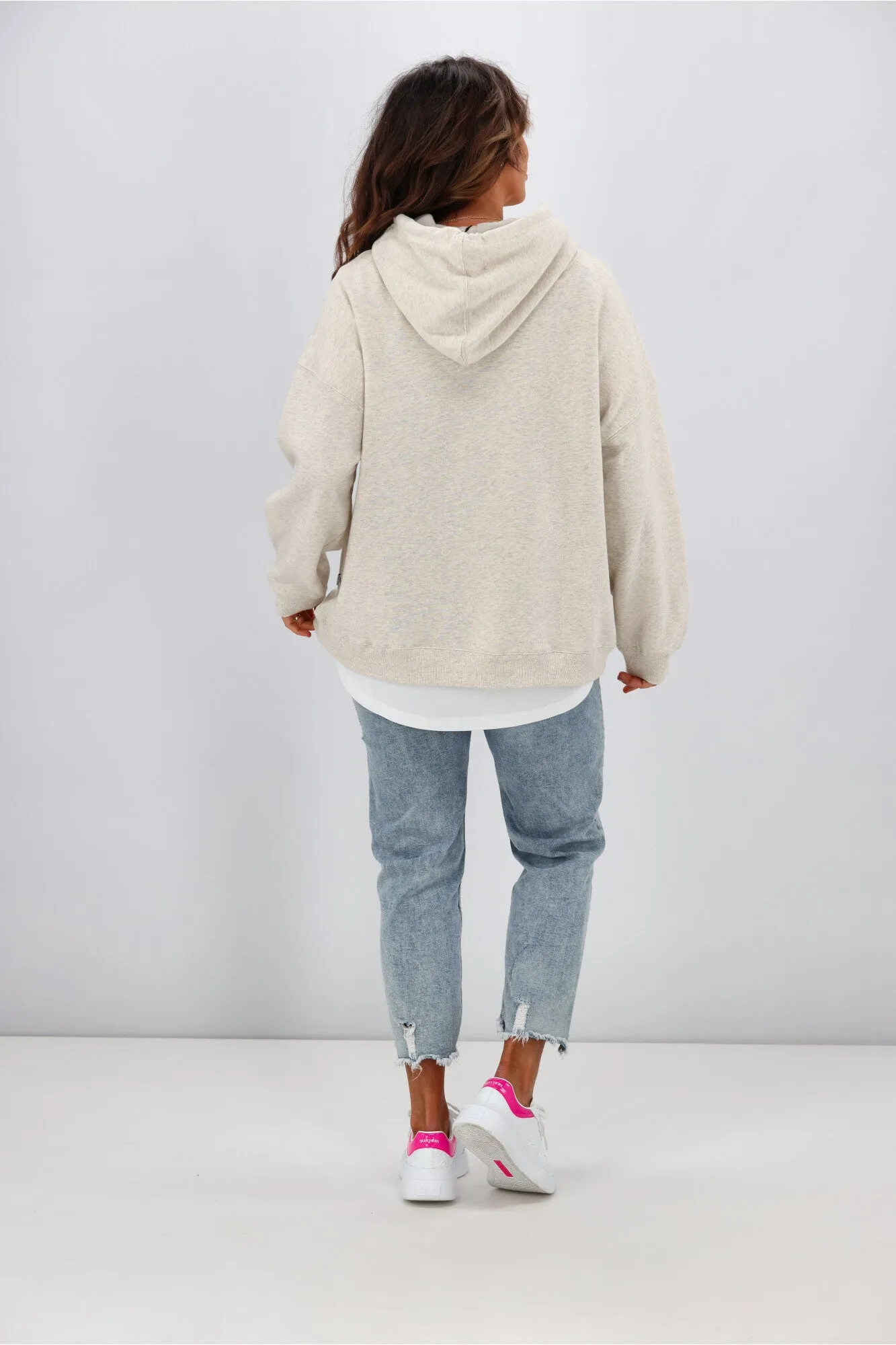 Silent Theory Oversized Hoody Oatmeal