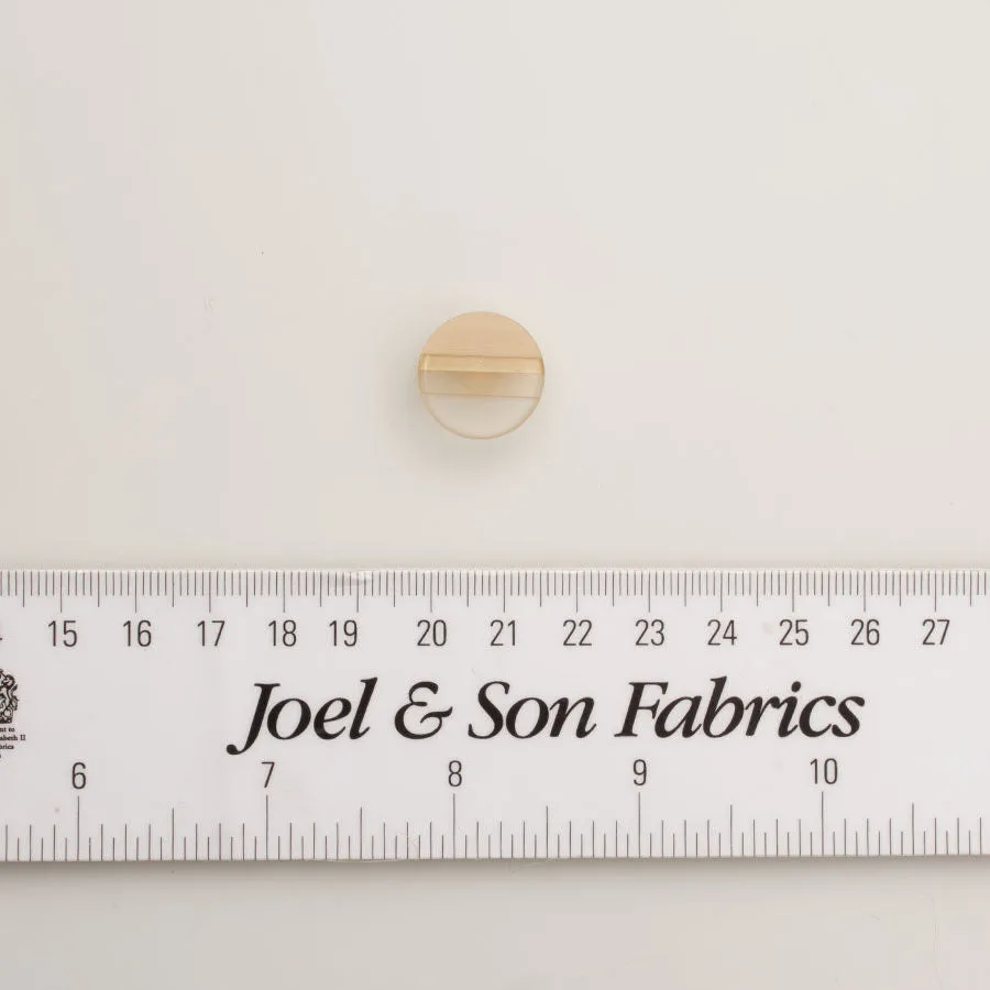 Small Beige 'Ombre' Round Button