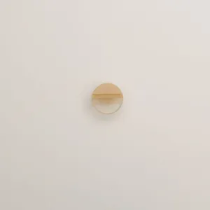 Small Beige 'Ombre' Round Button