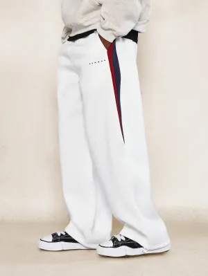 Straight Fit Colour Blocked Side Panel Sweatpants