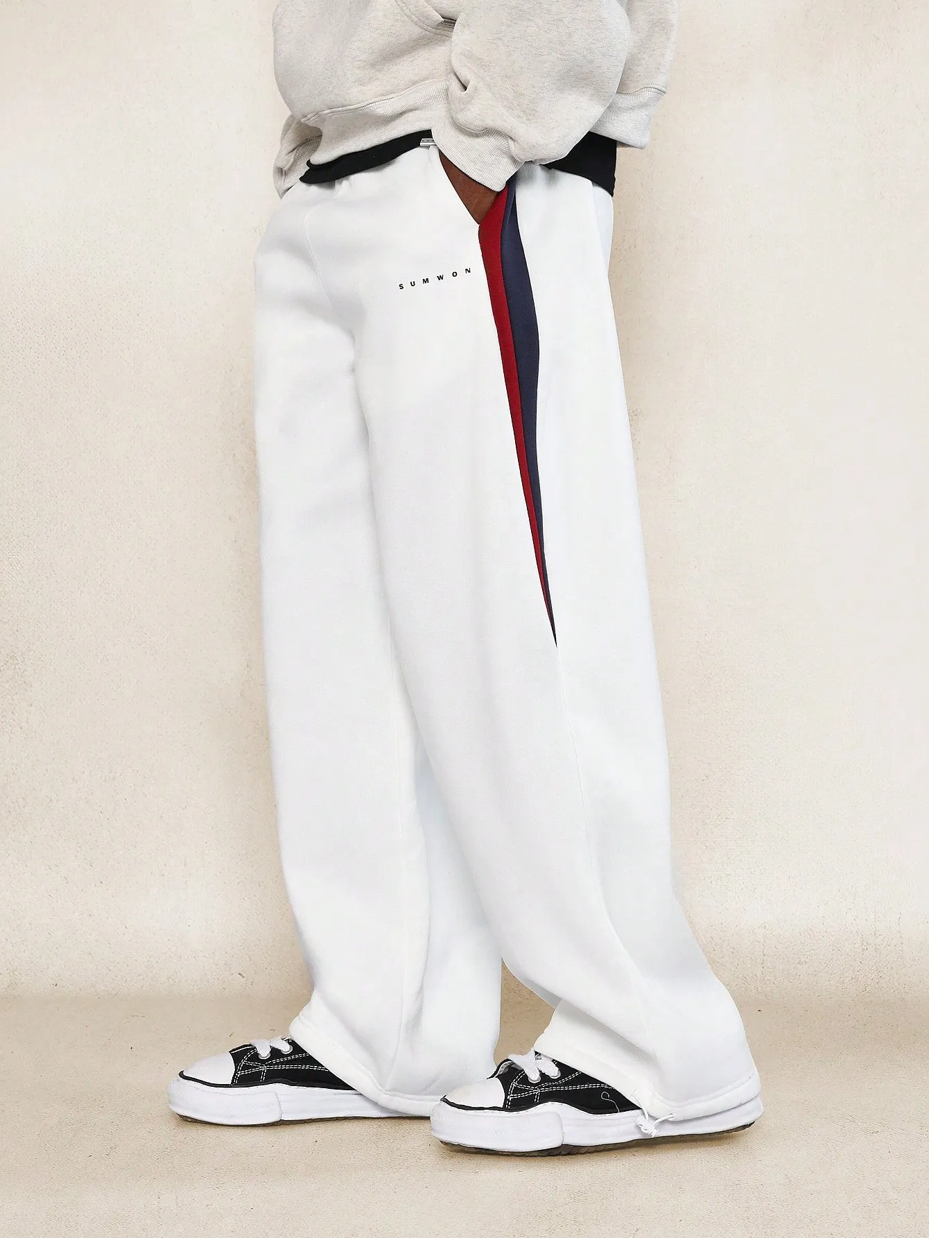 Straight Fit Colour Blocked Side Panel Sweatpants