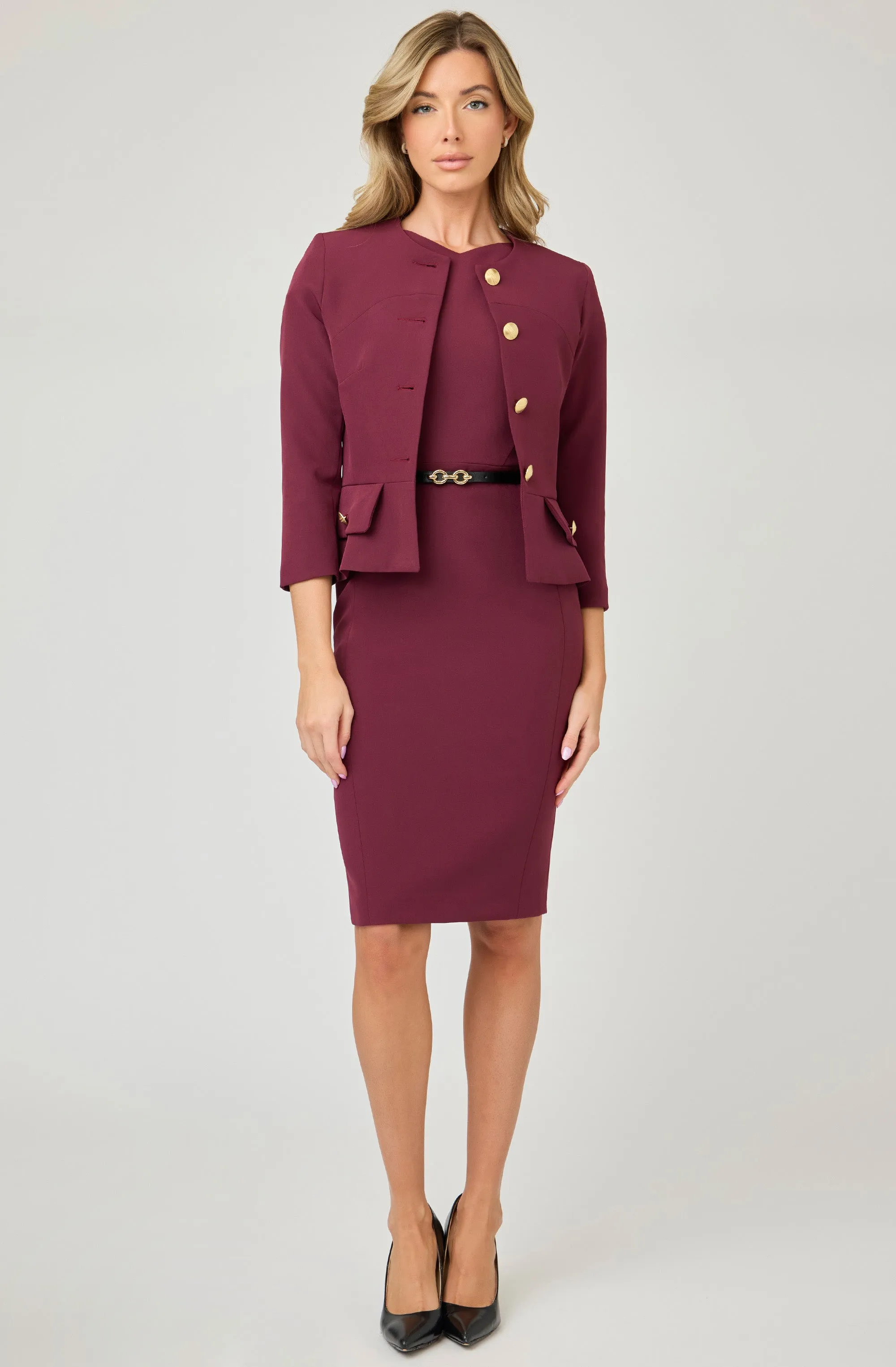 Structured Jacket with gold buttons