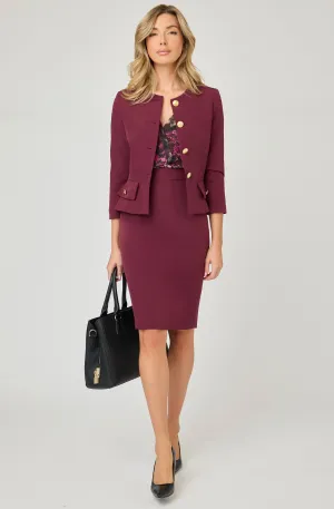 Structured Jacket with gold buttons