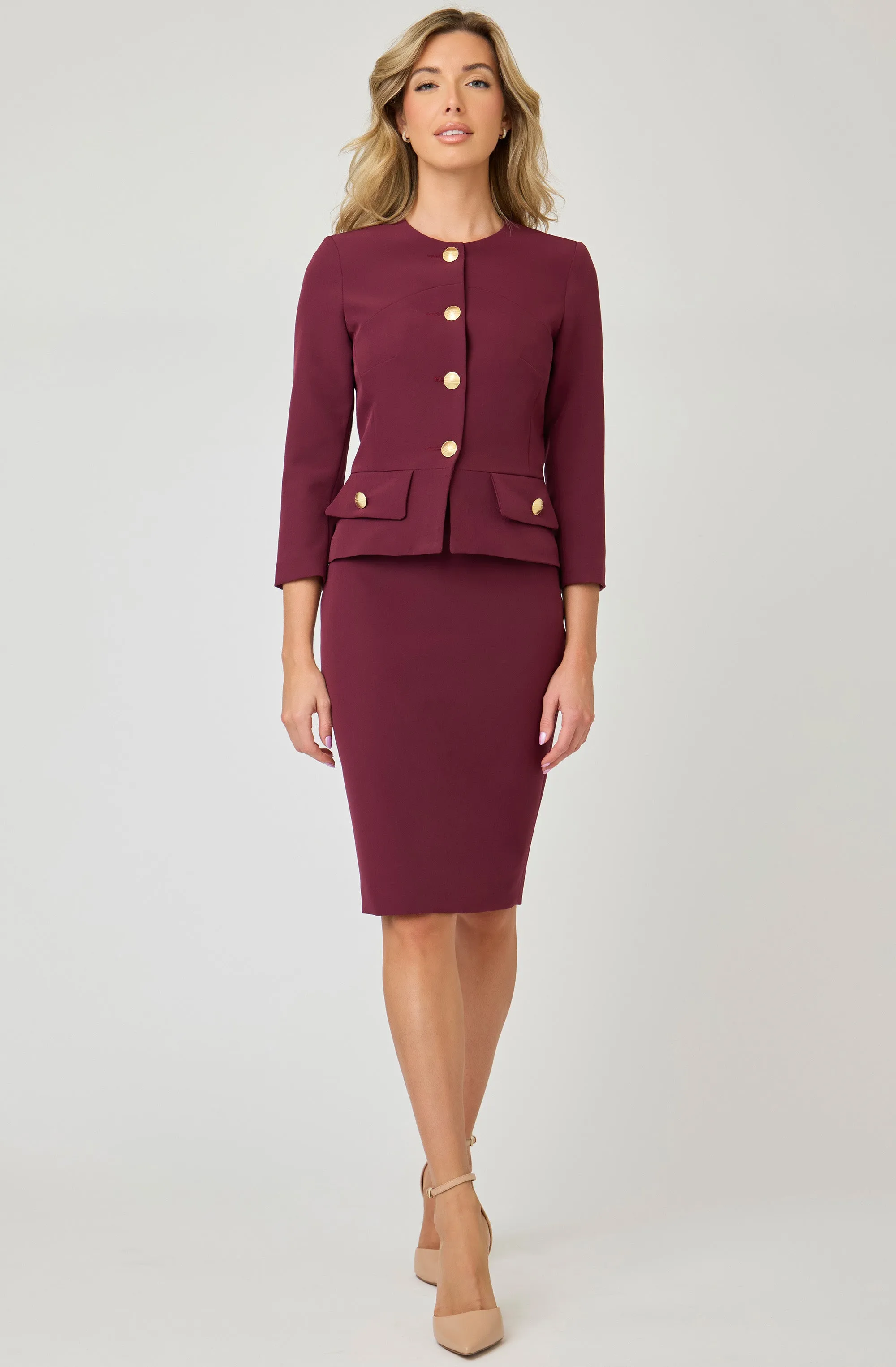 Structured Jacket with gold buttons