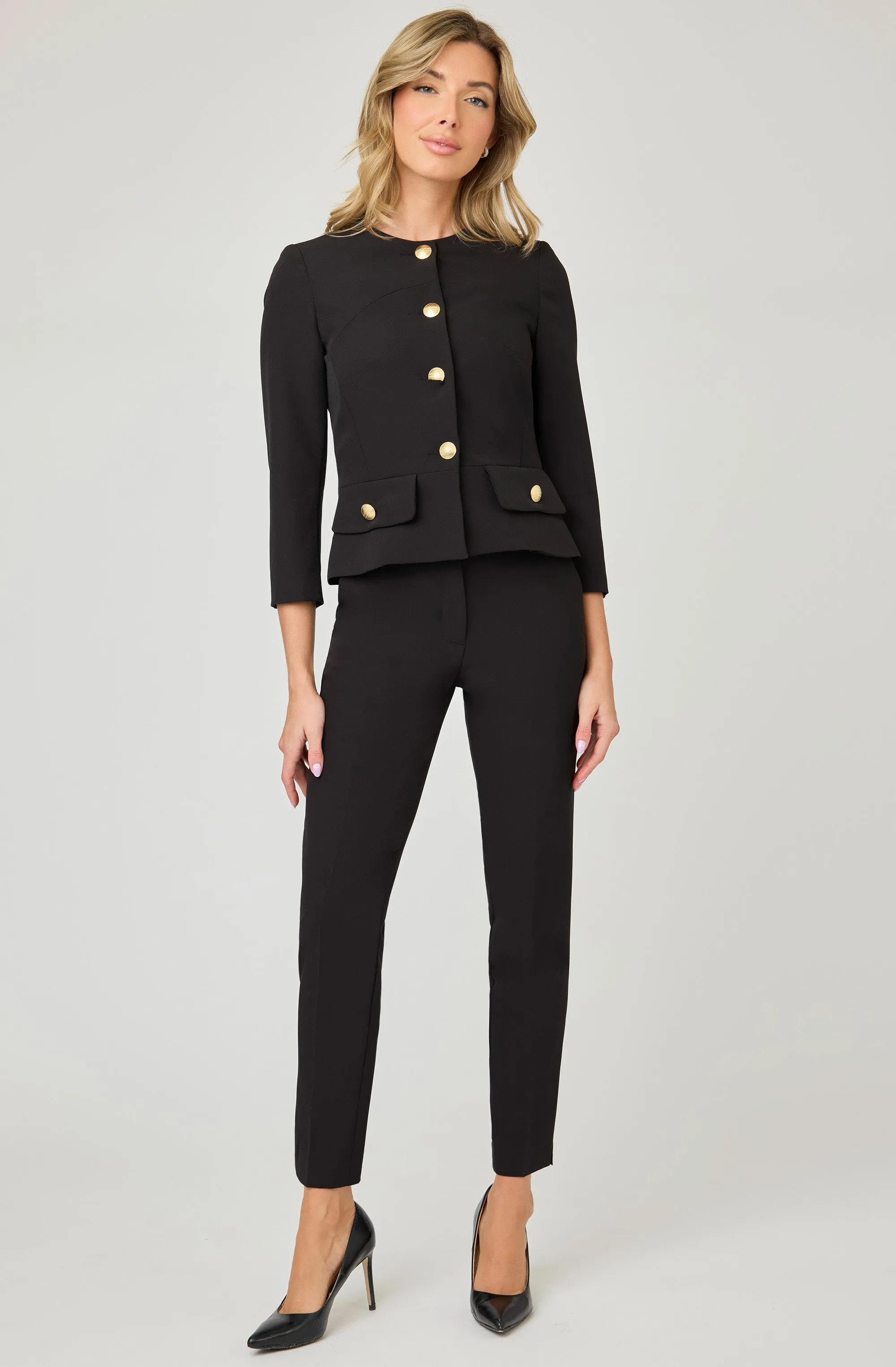 Structured Jacket with gold buttons
