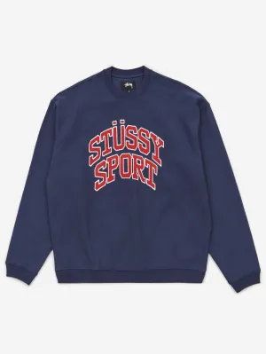 Stussy Relaxed Oversized Crew - Navy