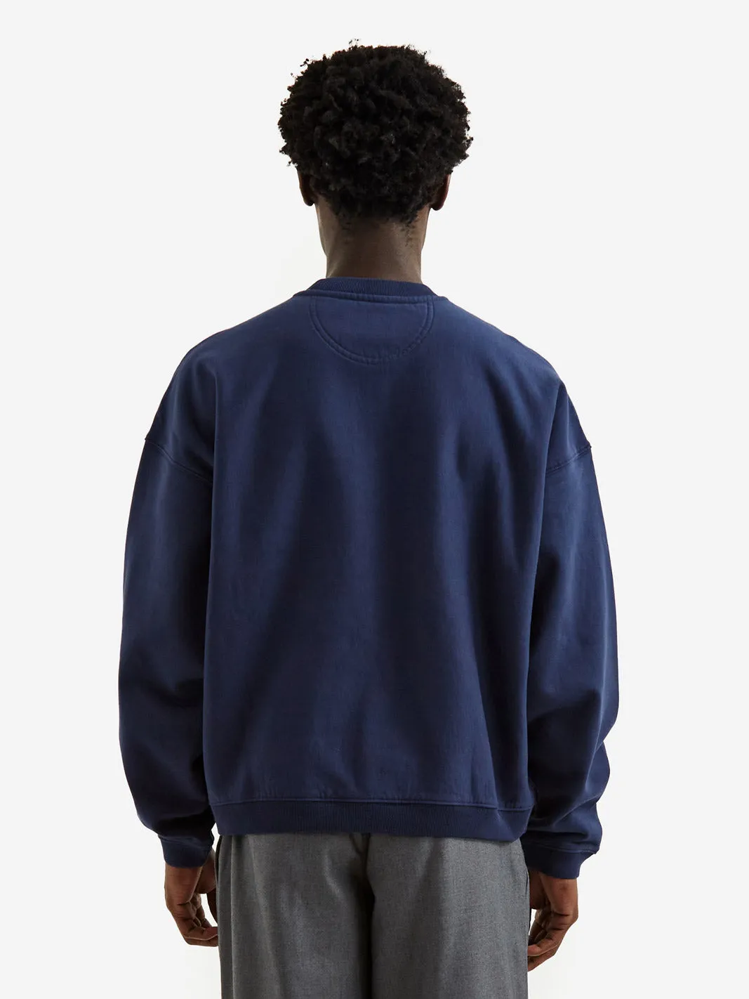 Stussy Relaxed Oversized Crew - Navy