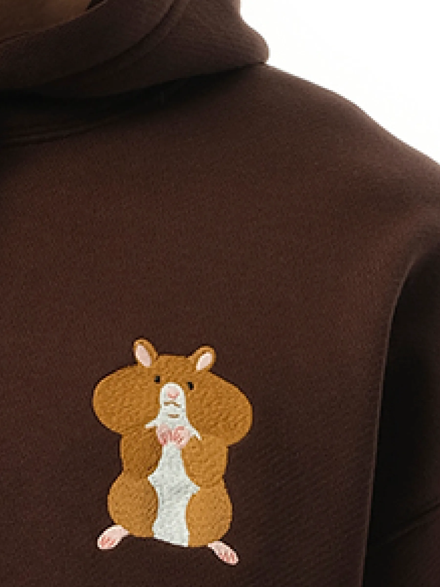 Suna Fujita Hamster Hoodie in Dark Brown