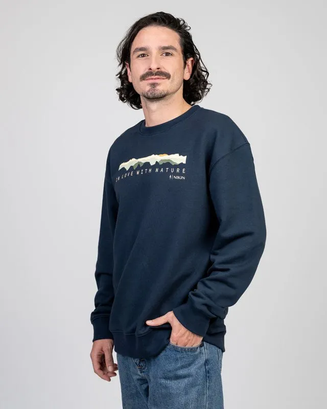 TreeSweater Mountain Panorama Dark Navy