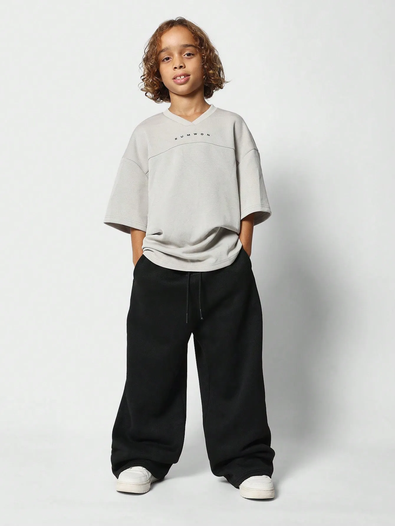 Tween Boys Drop Crotch Baggy Fit Sweatpants