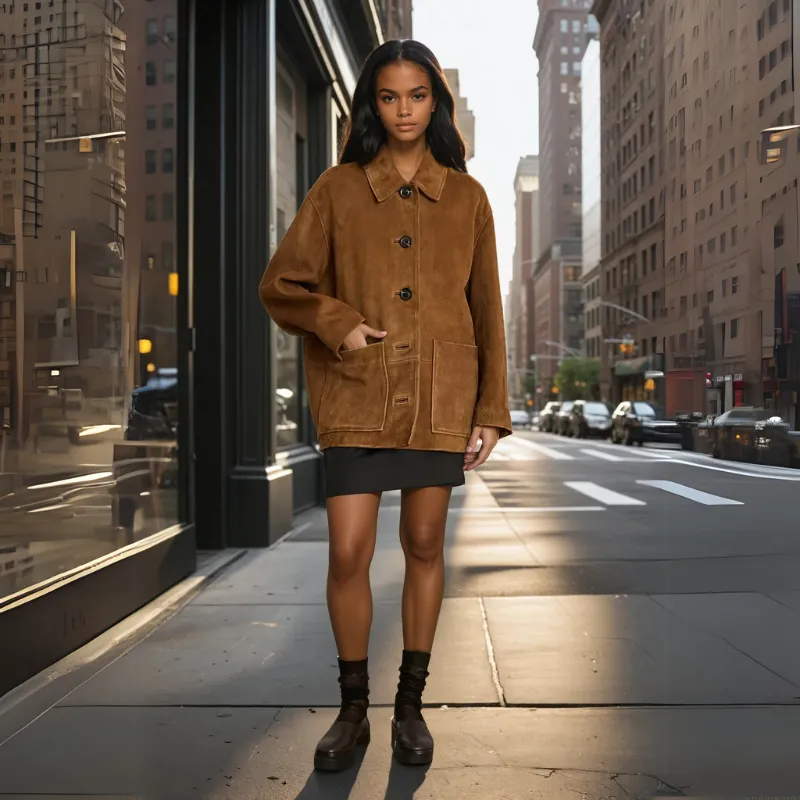 Venice - Suede Statement Coat