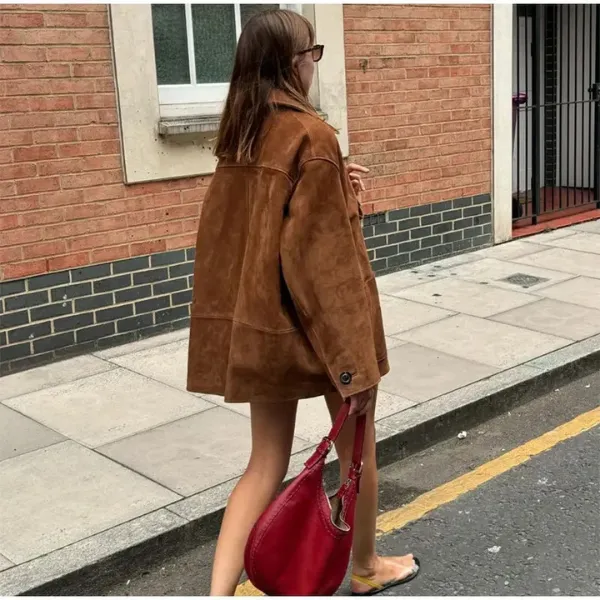 Venice - Suede Statement Coat