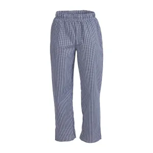 Whites Unisex Vegas Chefs Trousers Small Blue and White Check L - B311-L
