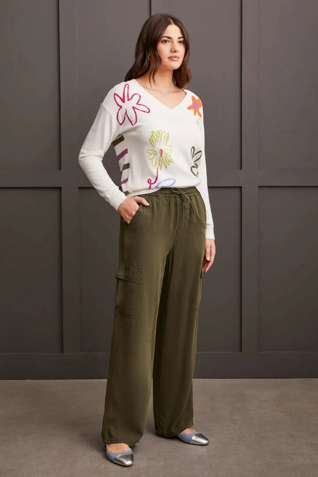 Wide Leg Jogger Paint