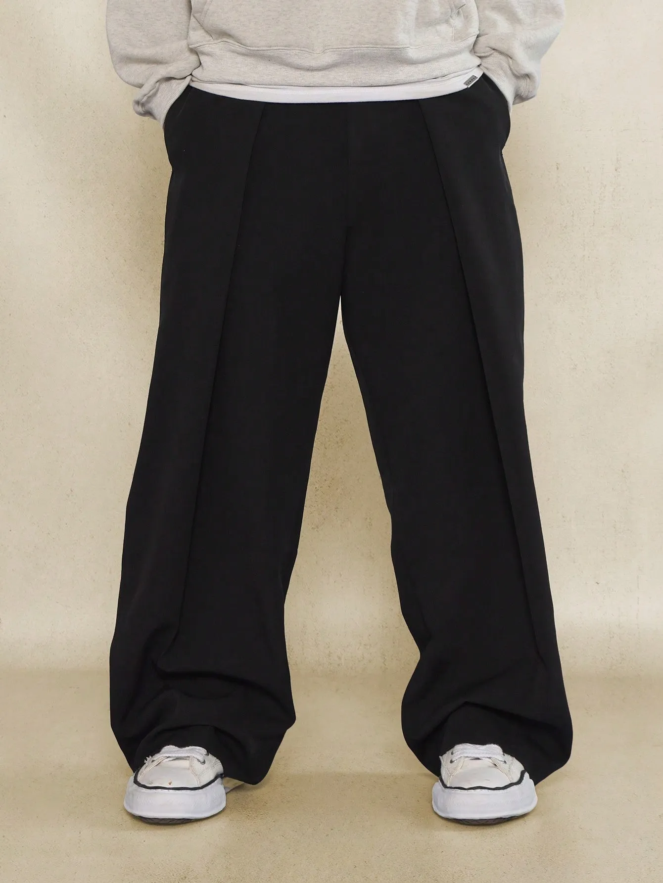 Wide Leg Premium Tailoring Pleated Trouser