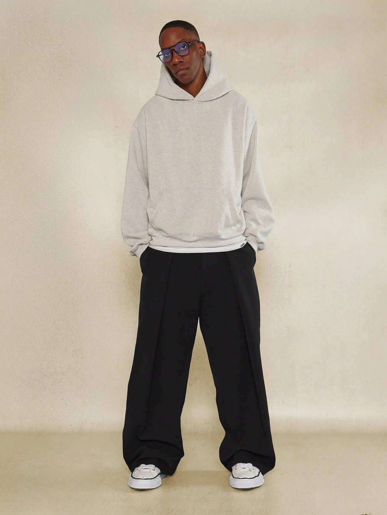 Wide Leg Premium Tailoring Pleated Trouser