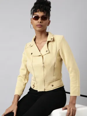Women Yellow Tailored Jacket