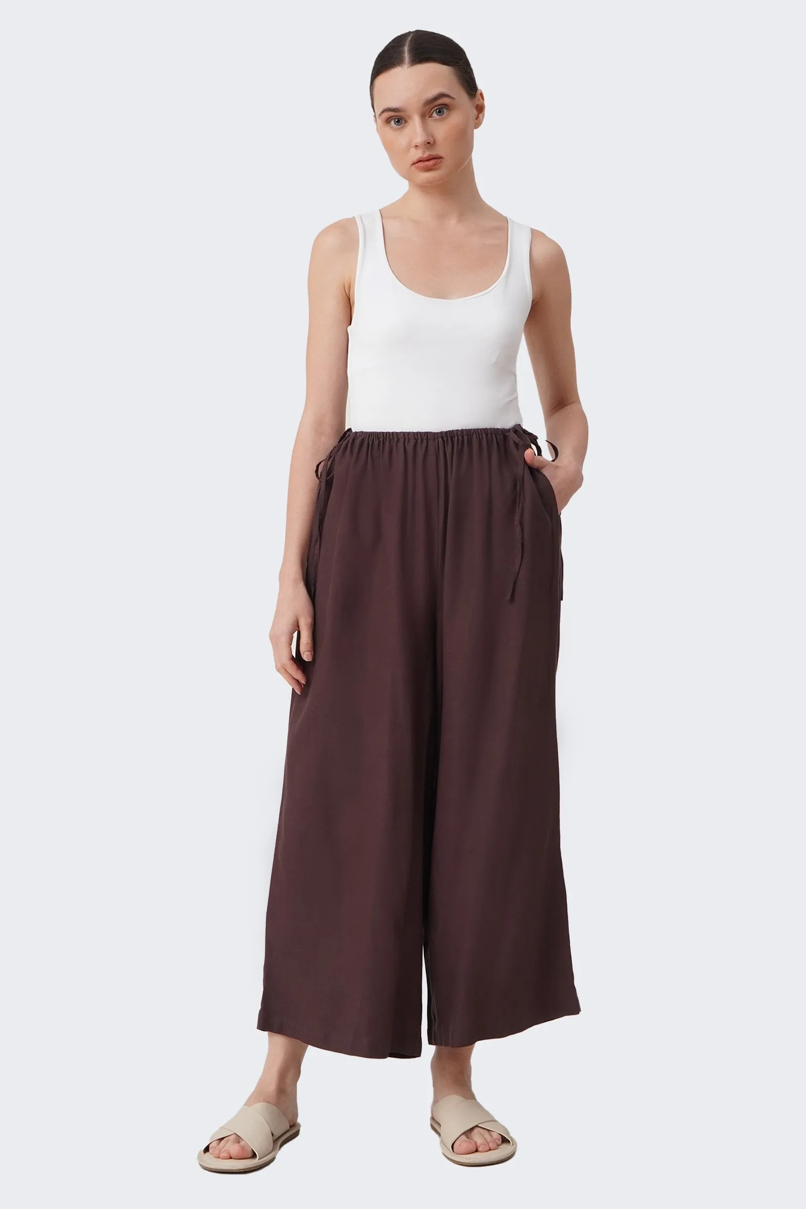 Women's Flowy Adjustable Linen Pants