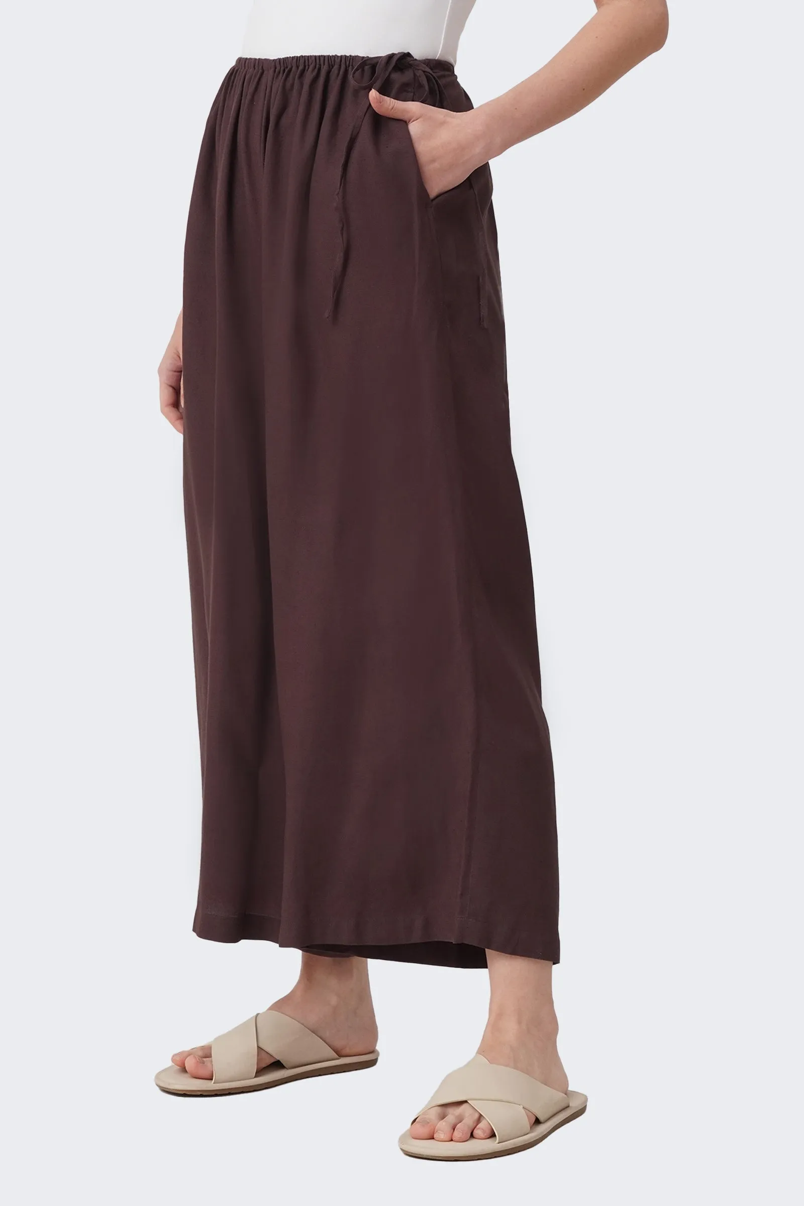 Women's Flowy Adjustable Linen Pants