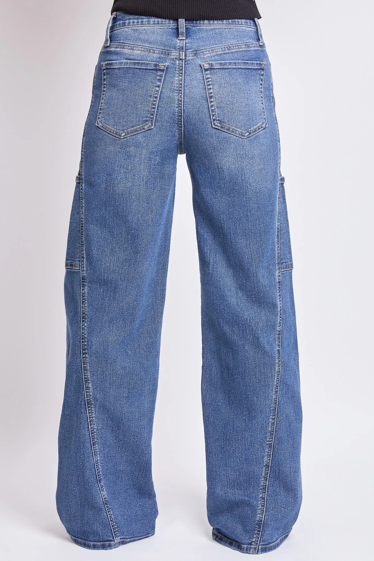 Women's High Rise Wide Leg Cargo Jeans