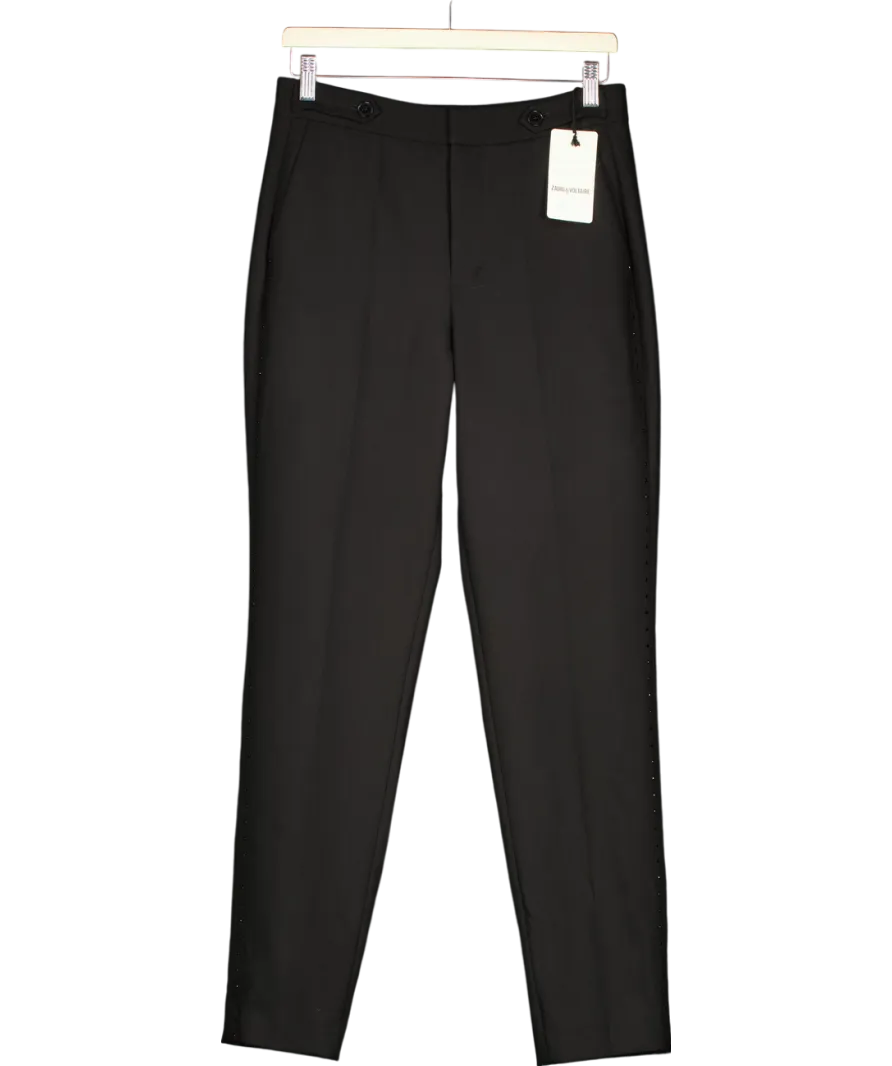 Zadig & Voltaire Black Panny Trousers UK 10